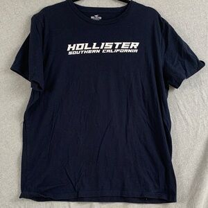 HOLLISTER | XL UNISEX/MENS BRANDED SOUTHERN CALIFORNIA T-SHIRT | DARK NAVY BLUE
